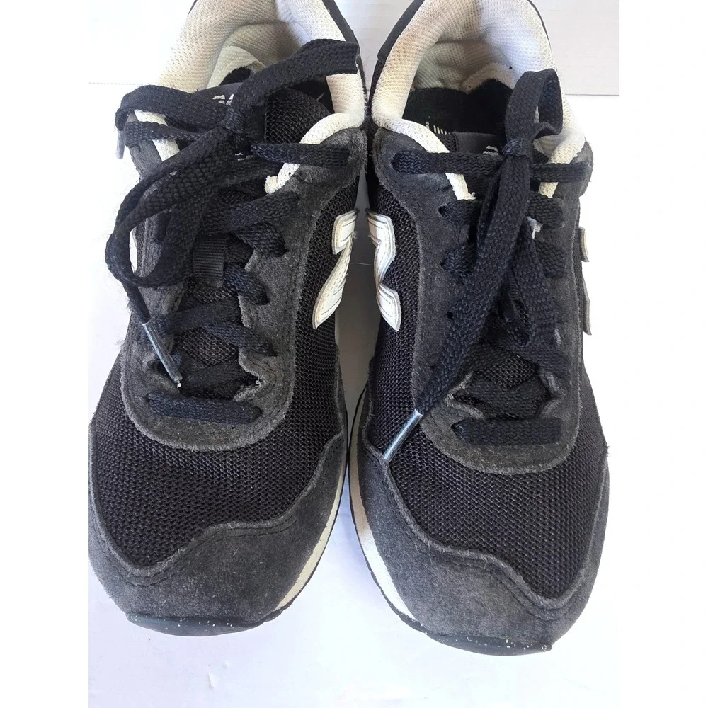 New Balance 515 Sneakers Black Grey Suede Mesh WL515CGB SZ 7 Cushion Insole